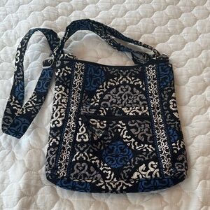 Vera Bradley Blue and Black Crossbody Bag